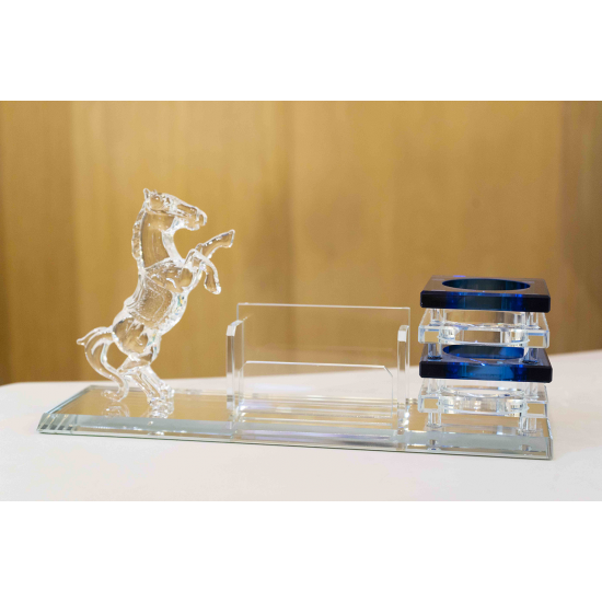 HORSE CRISTAL DESK set